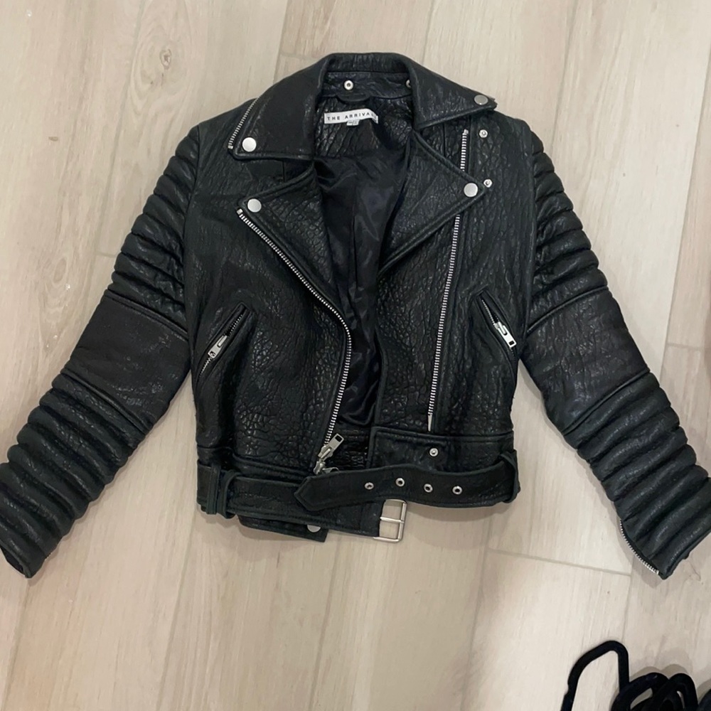 The Arrivals first edition leather moto jacket
